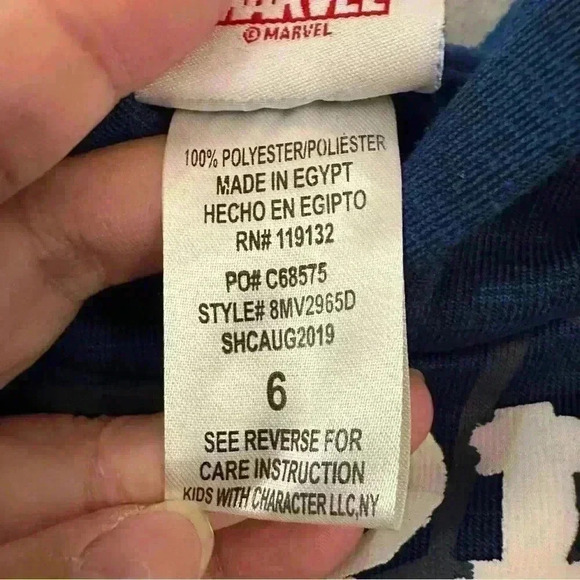 Marvel Kids Spiderman Webbed Wonder Hoodie Blue Boy's Size 6 - Picture 4 of 8